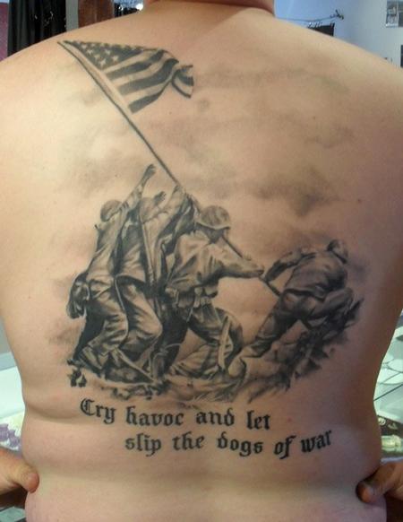 Tattoos - Flag raising of Iwo Jima - 62311